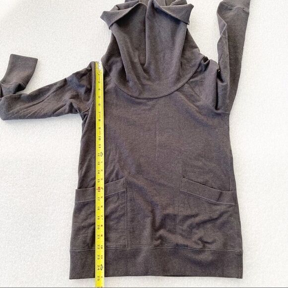 Charcoal Gray Loft Cowl Neck Sweatshirt - Picture 5 of 6